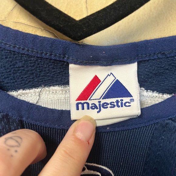 Penn State Nittany Lions Mens Navy Blue Pullover Long Sleeve Shirt Majestic (med - Picture 3 of 4